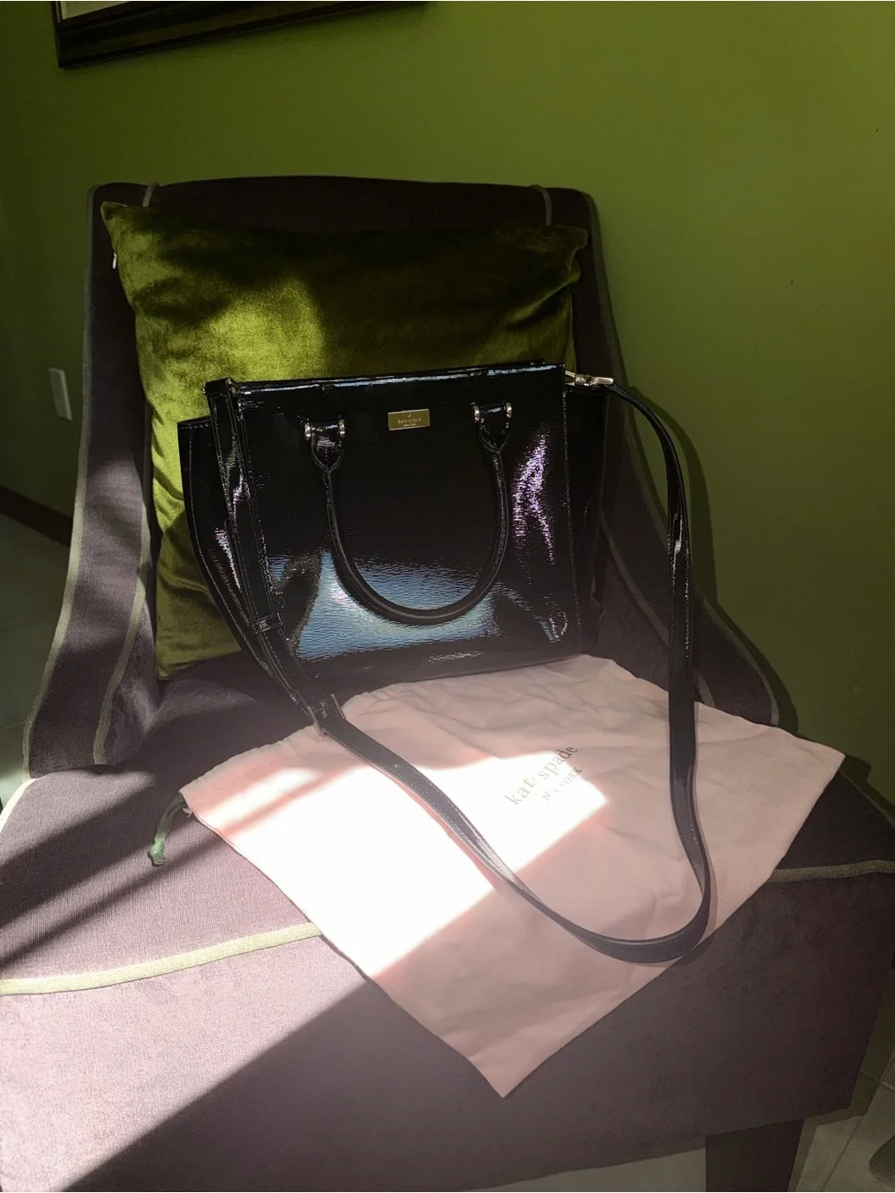kate spade Black Patent Leather Tote